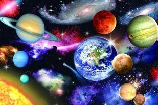 Набір Алмазна мозаїка вишивка Космічний простір на підрамнику повна 5d 30х40 GLD60934 GLD60934 фото