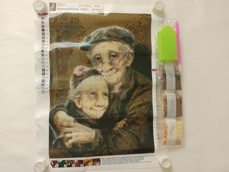 Алмазная вышивка " Влюбленная Пара "дом, люди,стихия, полная выкладка ,мозаика 5d, наборы 30х40 см HG831 фото