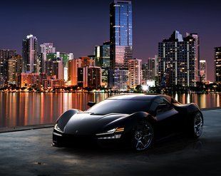 Алмазна мозаїка вишивка Американський суперкар Trion Nemesis на підрамнику повна 30х40 187046 187046 фото