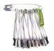 Упаковка шпильок, шпилька англійська 5 см (10 шт) срібний колір, шпилька бул-5см фото