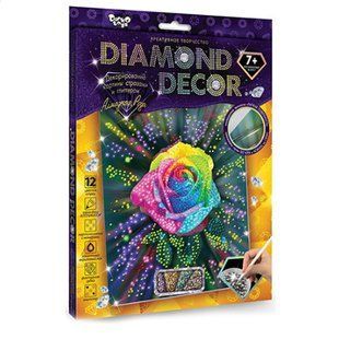 Набор алмазная картина &laquo;Роза&raquo;, Diamond Decor, частичная выкладка , мозаика 5d, 27х22 см DD9 DD9 фото