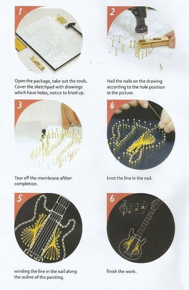 Набор креативного творчества String Art Милый слон 20*15 см изонить из ниток стринг-арт с гвоздями молоток 186004 фото