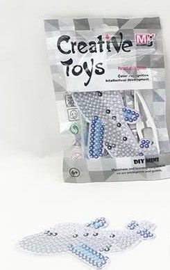 Набір для творчості Термомозаїка Creative Toys Літак кольорові намистини пінцет термопапір 12,5x19x2 см CT-0023L фото