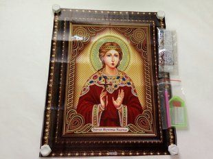 Набір алмазної вишивки " Свята мучениця Надія ",релігія, часткова викладка ,мозаїка 5d, 47х37 см SX004 фото