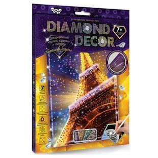 Набор алмазная картина&laquo;"Париж, эйфелева башня"Diamond Decor",частичная выкладка,мозаика 5d 27х22 см DD6 DD6 фото