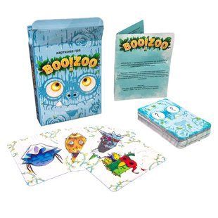 Настольная игра-викторина карточная "BOO!ZOO " на украинском языке в коробке 9,1х11,5х2,2 см Strateg 30219 фото