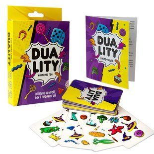 Настольная игра, карточная, "Duality" на украинском языке, в коробке 14,2x9,3x2,3 см 30958 фото
